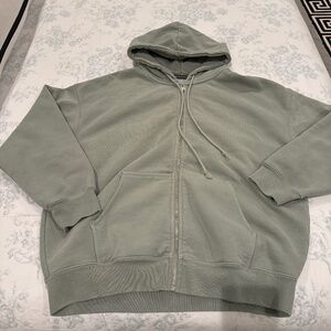 Brandy Melville army green /grey hoodie